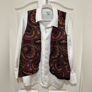 Vintage Colorful Patterned Vest